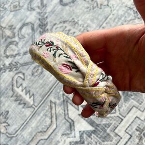 Floral Embroidered Headband